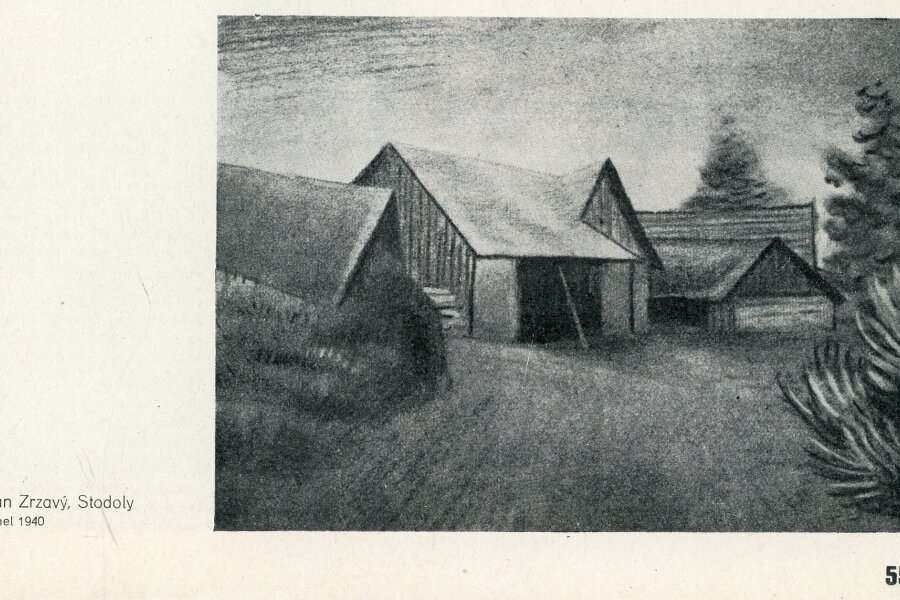 Reprodukce z časopisu: Blok, časopis pro umění, ročník II, č. 4, Brno 1948, Blok Informace o kulturní práci, s. 55. 